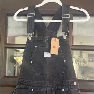 Levi's Charcoal Denim Overalls
